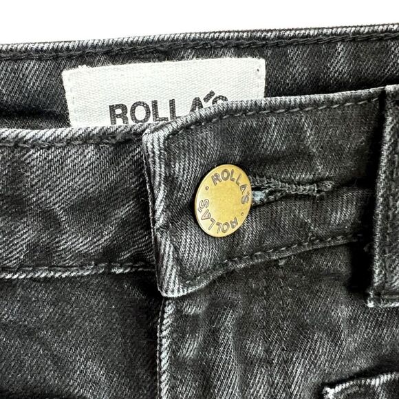 Rolla’s Black High Rise Wide Leg Jeans Women’s Size 24 Aussie 6 G’Day Mate - Picture 8 of 12